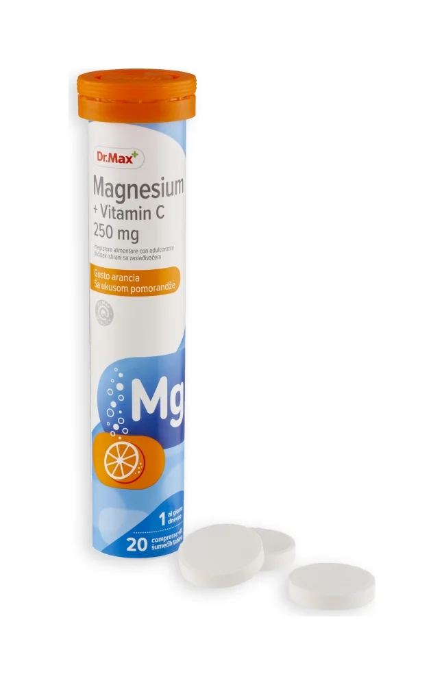 Dr. Max Magnesium + Vit.C Tbl Eff, 20Tbl Magnesio e Vitamina C