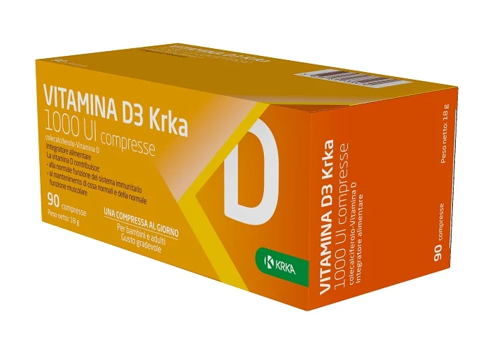 VITAMINA D3 KRKA 1 UI 9CPR