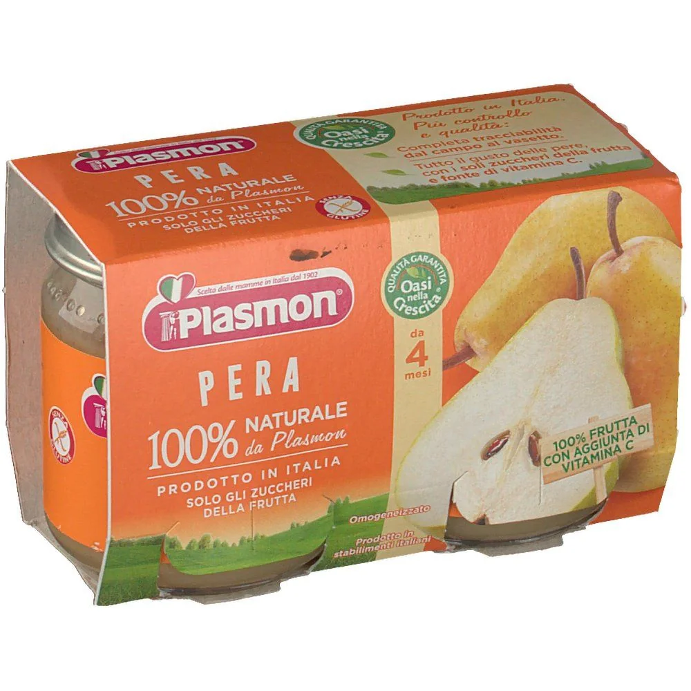 PLASMON OMOGENEIZZATO PERA 2X104 G