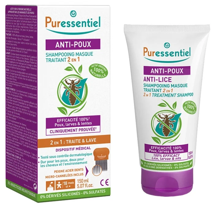 Puressentiel Shampoo Maschera Trattante Pidocchi 150ml