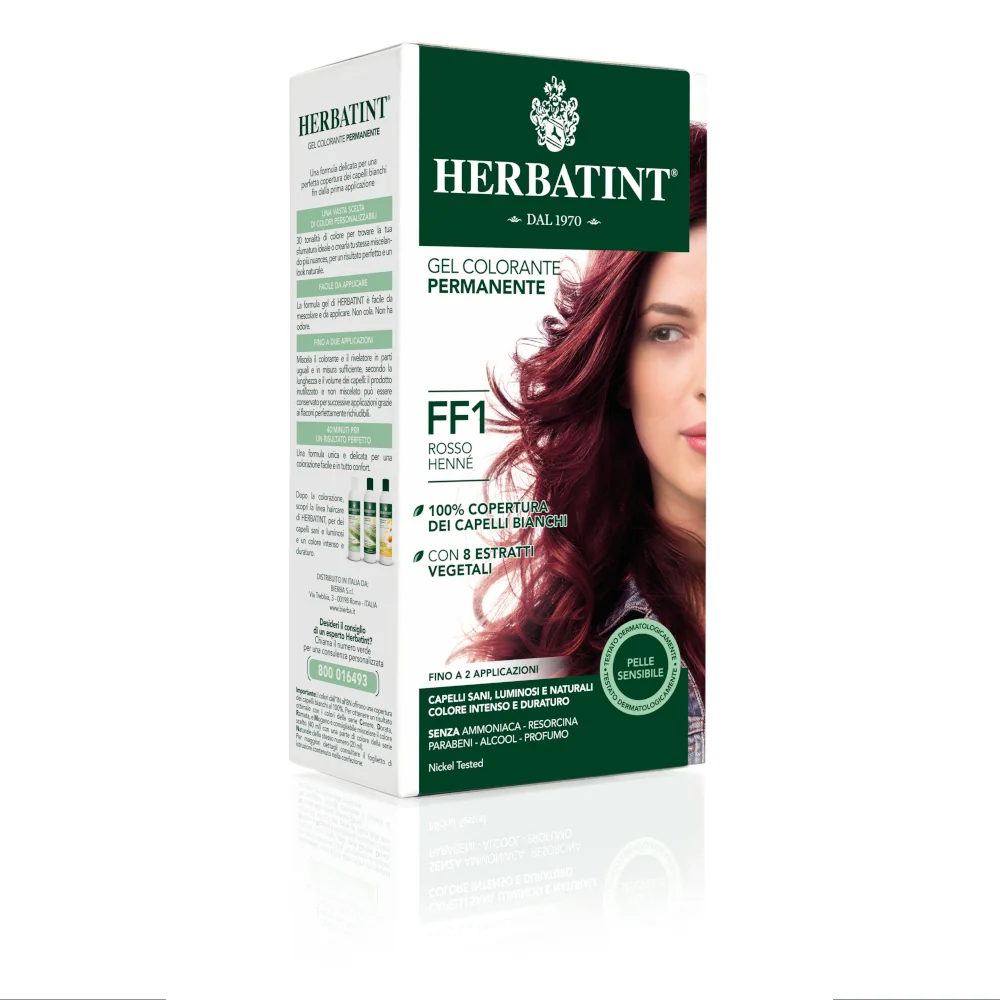 Herbatint Gel Colorante Permanente Flash Rosso Henne FF1 150 ml 