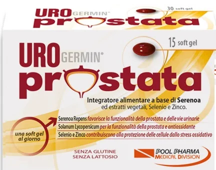 UROGERMIN PROSTATA INTEGRATORE BENESSERE URINARIO 15 CAPSULE SOFTGEL