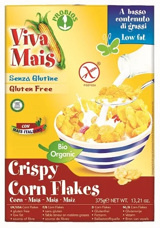 VIVA MAIS CRISPY CORN FLAKES SENZA GLUTINE BIOLOGICI 375 G