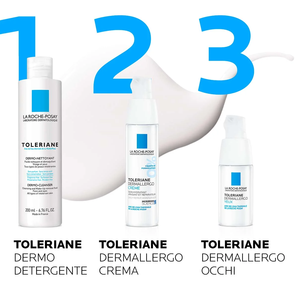 La Roche Posay Toleriane Dermo Detergente 400 ml Struccante Viso Delicato per Pelle Intollerante