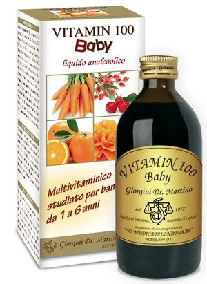 DR. GIORGINI VITAMIN 100 BABY LIQUIDO ANALCOLICO INTEGRATORE VITAMINICO 100 ML