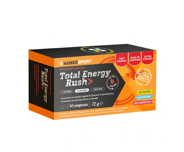 NAMED SPORT TOTAL ENERGY RUSH INTEGRATORE CONTRO STANCHEZZA 60 COMPRESSE