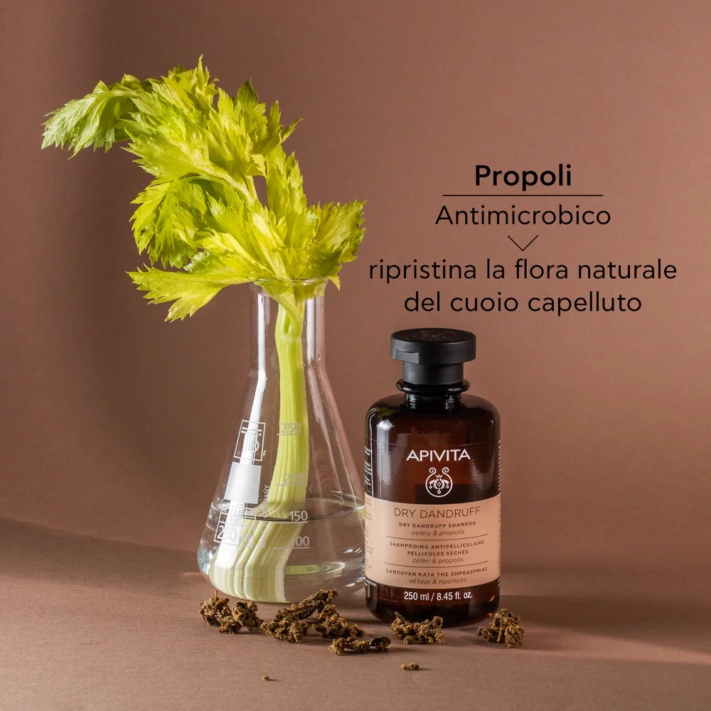 Apivita Dry Dundruff Shampoo Celery E Propolis 250 Ml Fosfora Secca