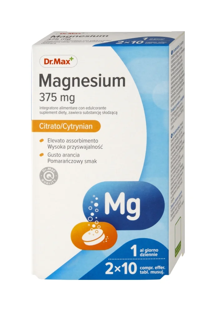 Dr. Max Magnesium 375Mg 20Tb Eff Integratore di Magnesio