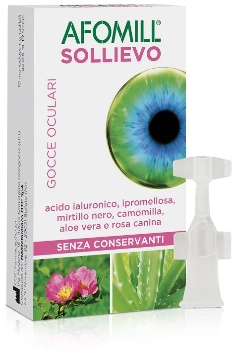 AFOMILL SOLLIEVO GOCCE OCULARI IDRATANTI 10 FLACONCINI MONODOSE