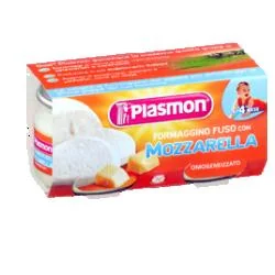 PLASMON OMOGENEIZZATO FORMAGGINO FUSO CON MOZZARELLA 2X80 G +4M