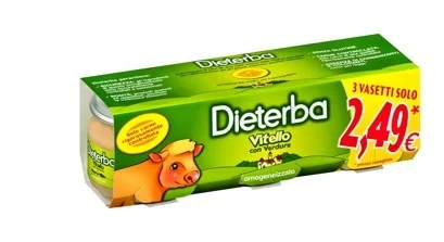 DIETERBA OMOGENEIZZATO VITELLO 3 VASETTI DA 80 G