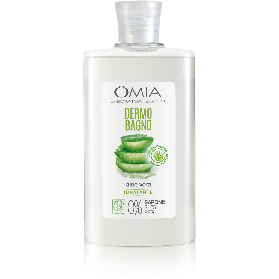 OMIA DERMOBAGNO ECOBIO CON ALOE VERA E VITAMINA E PER PELLE SECCA O DELICATA 400 ML