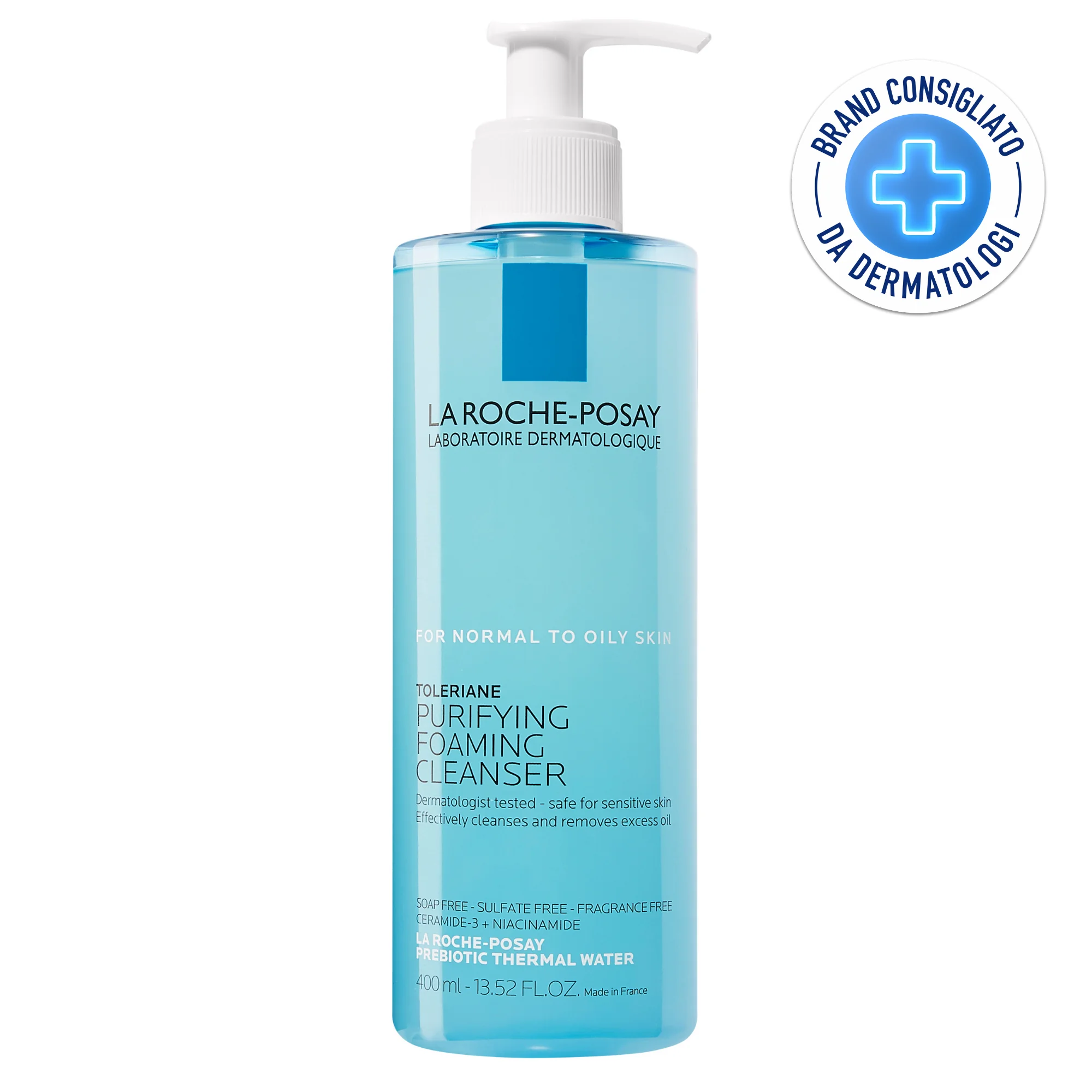 La Roche Posay Toleriane Gel Detergente Schiumogeno 400 ml Pelle sensibile