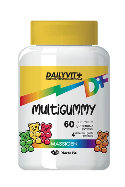 MASSIGEN DAILYVIT+ MULTIGUMMY 60 CARAMELLE