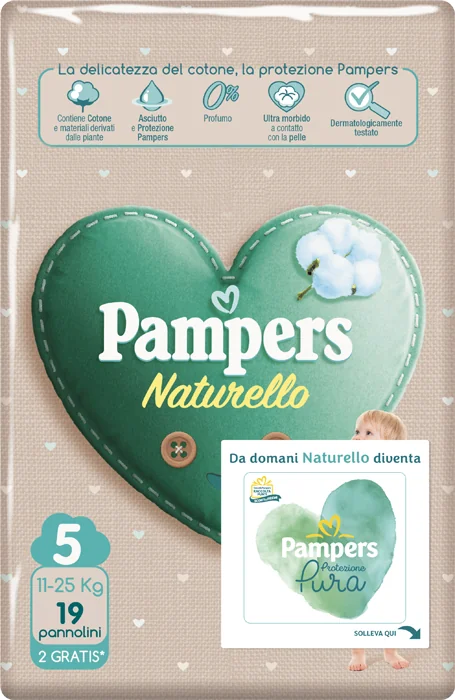 PAMPERS NATURELLO JUNIOR 17+2 19