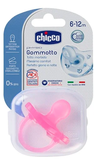 CHICCO GOMMOTTO SILICONE GIRL 6-12M 1PZ