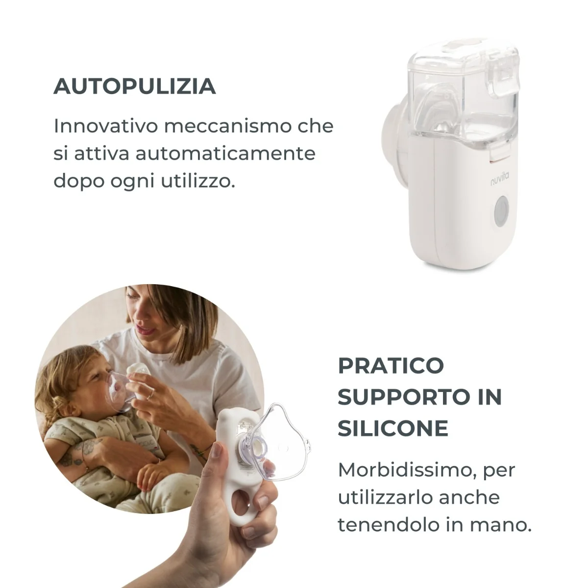 Nuvita Aerosol Mesh Indossabile Dispositivo Tascabile