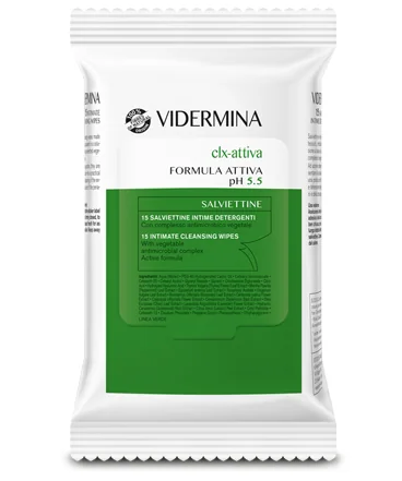 VIDERMINA CLX SALVIETTINE INTIME DETERGENTI 15 PEZZI