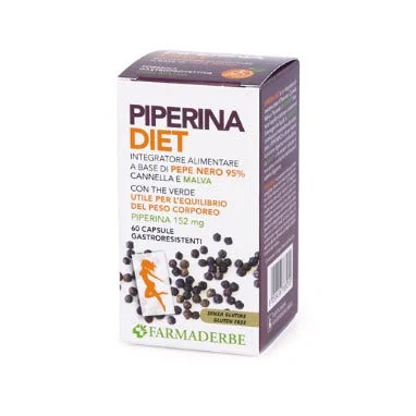 FARMADERBE PIPERINA DIET INTEGRATORE PESO CORPOREO 60 COMPRESSE