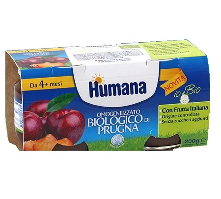 HUMANA OMOGENEIZZATO BIOLOGICO ALLA PRUGNA 2X100 G