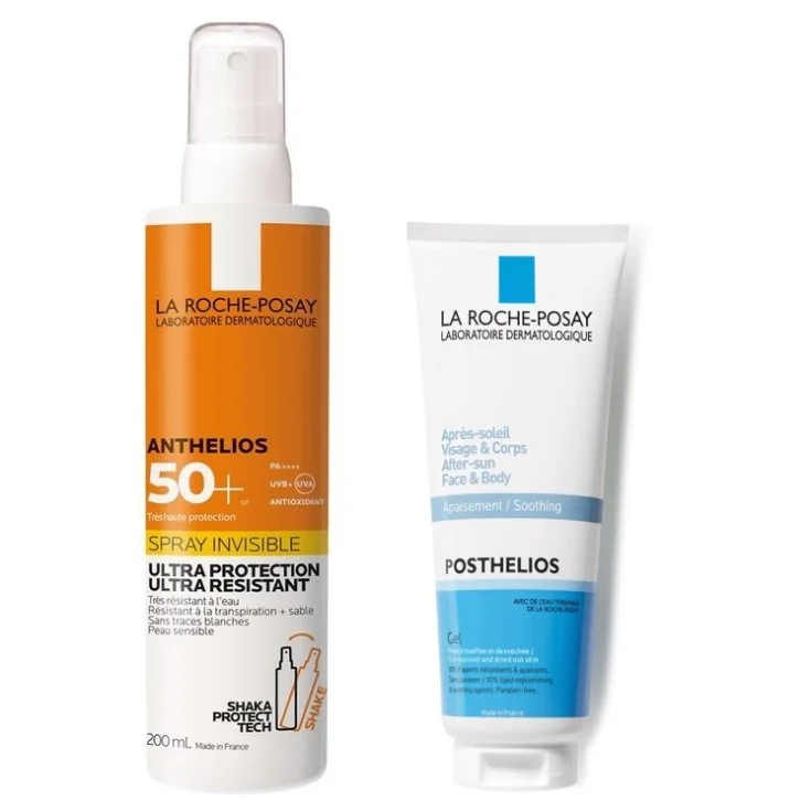 LA ROCHE POSAY ANTHELIOS SPRAY SHAKA 200 ML + POSTHELIOS 100 ML