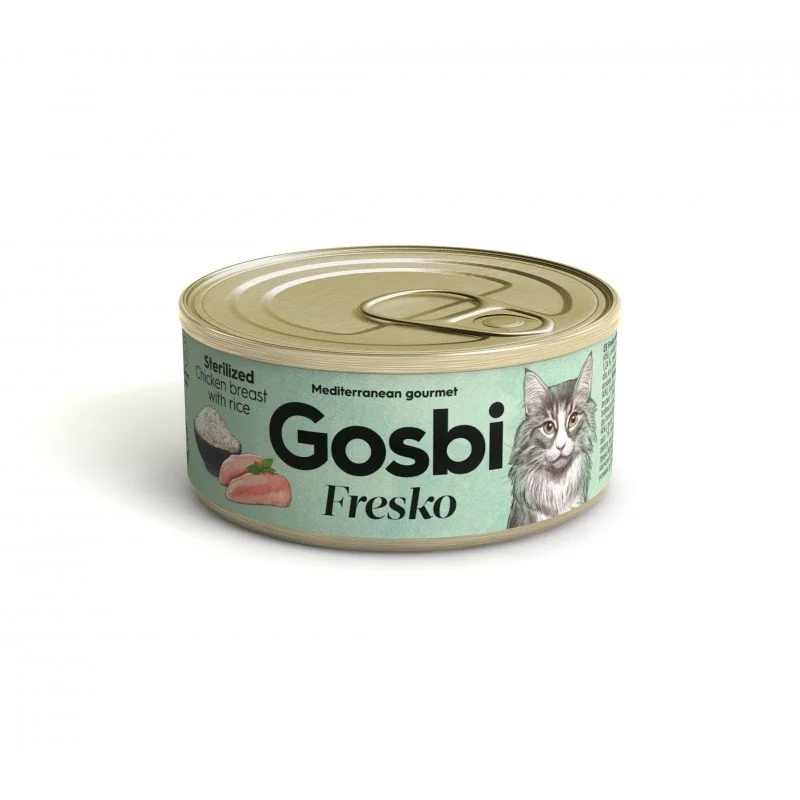 GOSBI FRESKO CAT STERILIZED CHICKEN BREAST WITH ARROZ