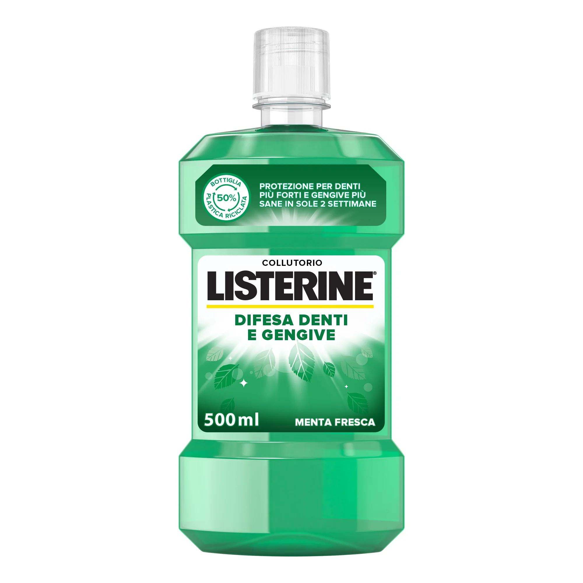 Listerine Difesa Denti e Gengive Collutorio 500 ml Lunga Durata