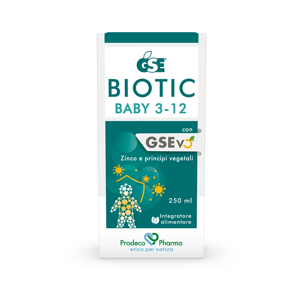 Gse Biotic Baby 3-12 250 Ml favorisce l’equilibrio fisiologico