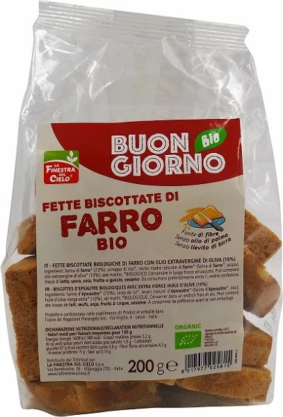 LA FINESTRA SUL CIELO FETTE BISCOTTATE DI FERRO 200 G