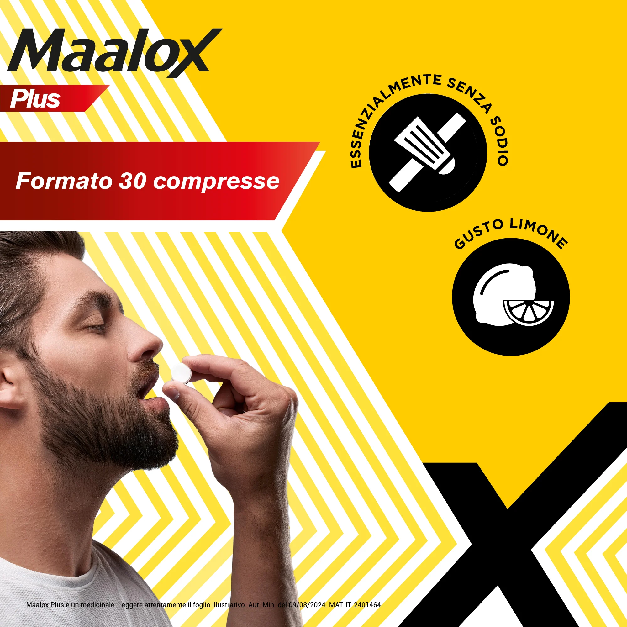 Maalox Plus 50 Compresse Masticabili Antiacido Antigonfiore