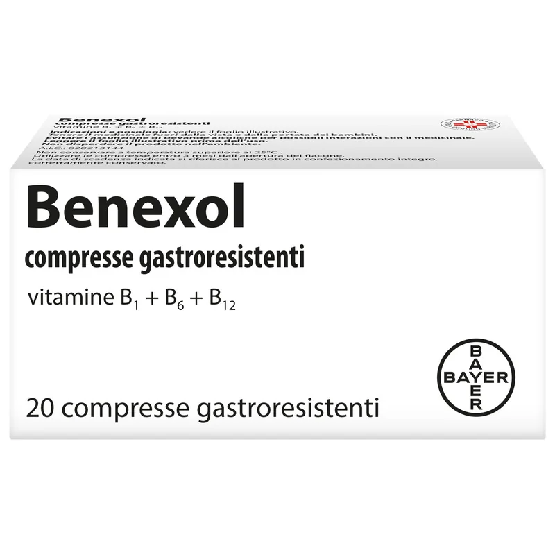 Benexol Trattamento per Carenza di Vitamine B 20 Compresse Vitamine B