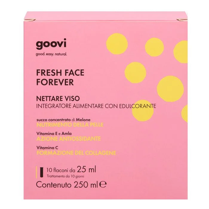 Goovi Nettare Viso Fresh Face Forever 10 Flaconi da 25 ml Pelle Tonica ed Elastica