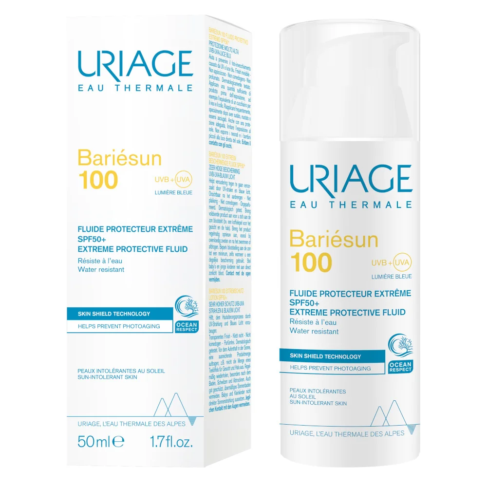 Uriage Barièsun Fluido 100 SPF 50+ Protezione Solare Estrema Viso 50 ml 