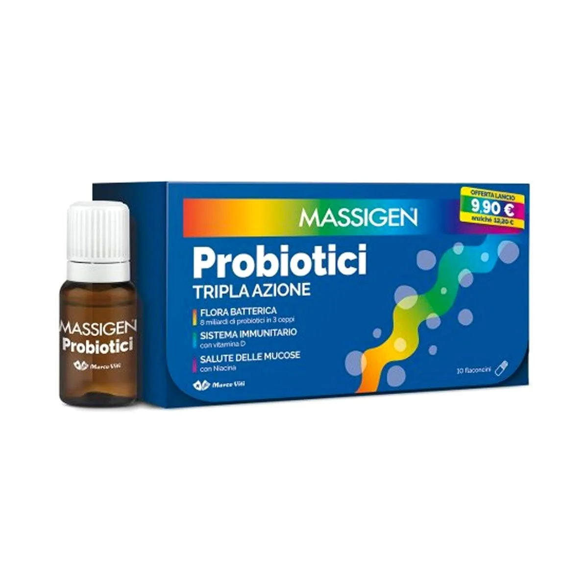 MASSIGEN PROBIOTICI 10 FLACONCINI X 8 ML