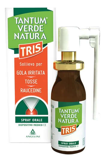 TANTUM VERDE NATURA TRIS SPRAY ORALE TOSSE E MAL DI GOLA 15 ML