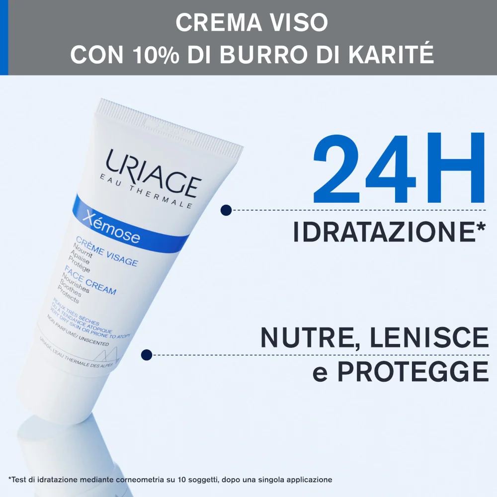 Uriage Xèmose Crema Viso Nutritiva Pelle Secca 40 ml 