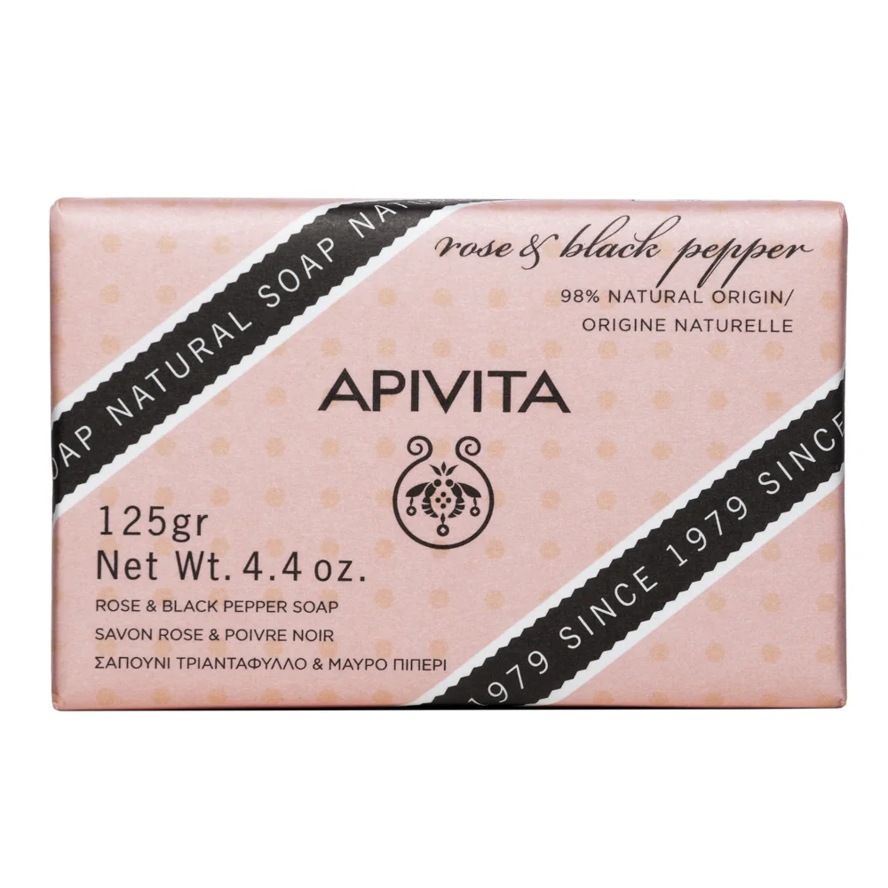 APIVITA NATURAL SOAP ROSE 125 G