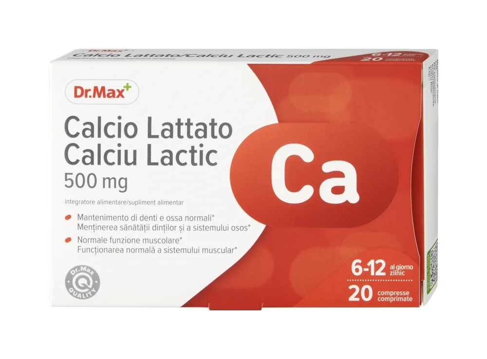 Dr. Max Calcium Lactate 20Tbl Calcio