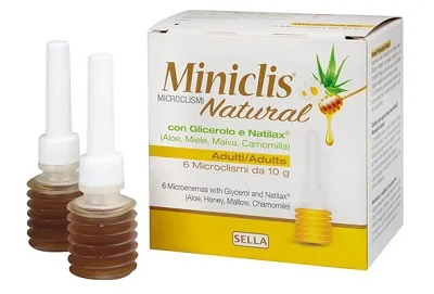 MINICLIS NATURAL ADULTI LASSATIVO 6 MICROCLISMI