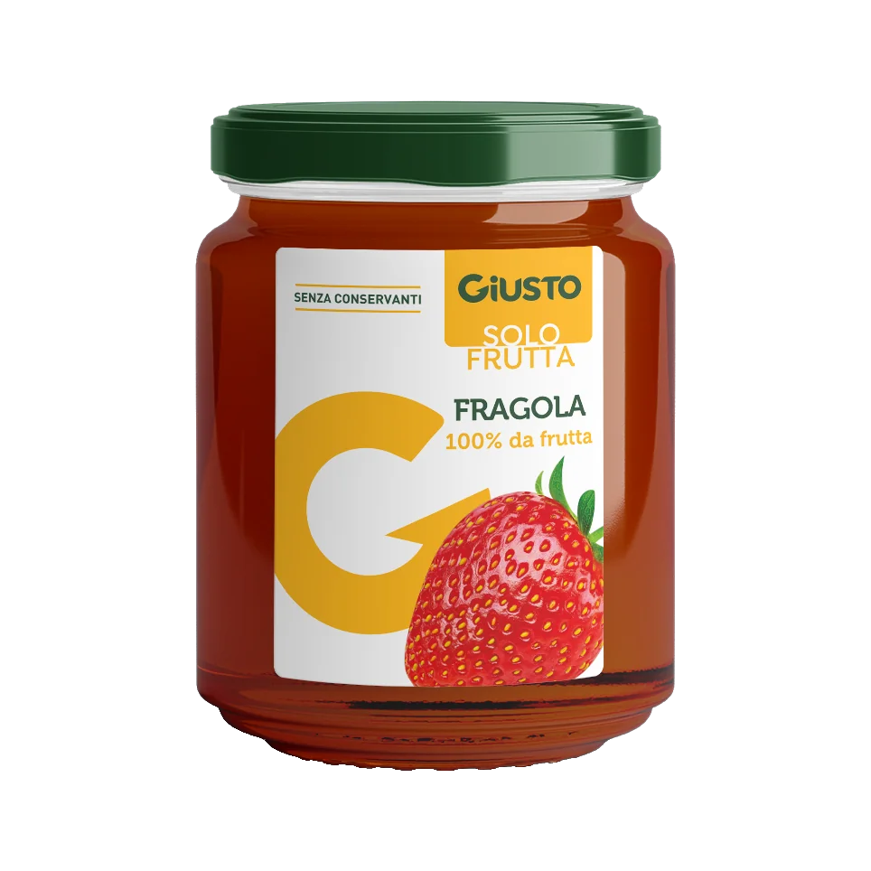 Giusto Solo Frutta Marmellata Fragola 220 g 100% da frutta