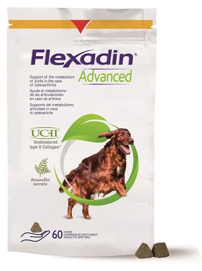 FLEXADIN ADVANCED INTEGRATORE ARTICOLARE CANI 60 TAVOLETTE MASTICABILI