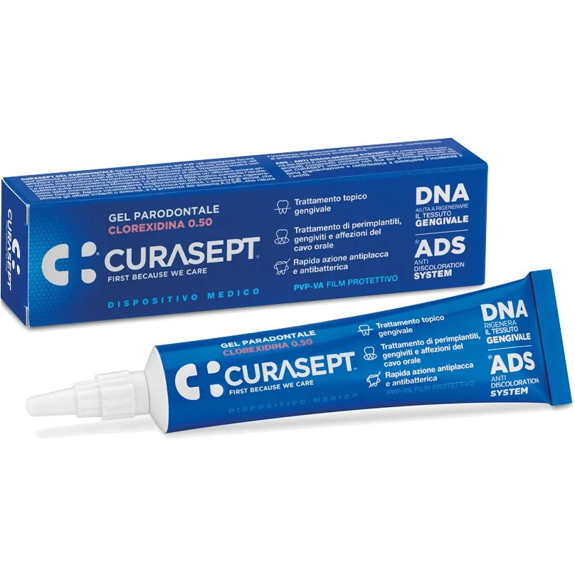 CURASEPT CLOREXIDINA 0,50 ADS+DNA GEL DENTIFRICIO ANTIPLACCA 30 ML