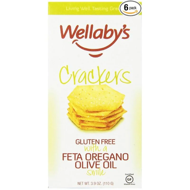 Wellaby'S Crackers Feta Olive Senza Glutine