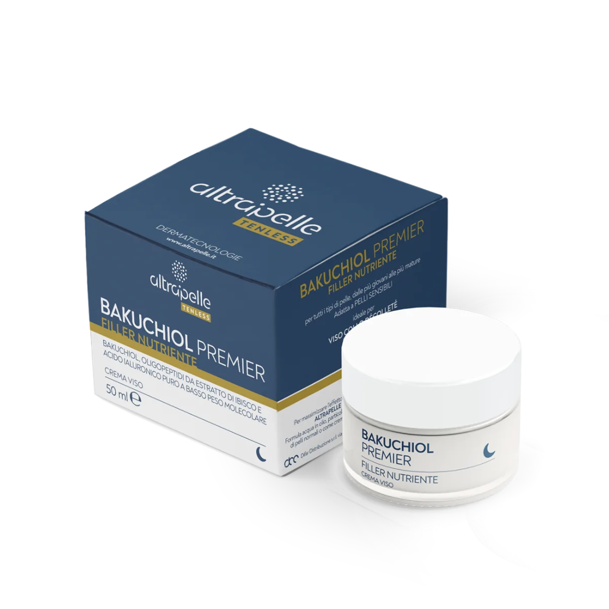 ALTRAPELLE TENLESS CREMA VISO NOTTE BAKUCHIOL PREMIER-FILLER NUTRIENTE