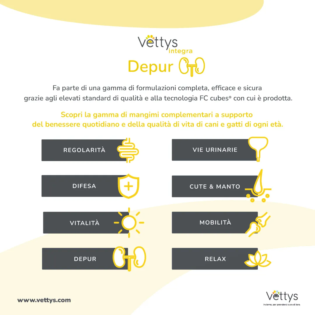 Vettys Integra Depur Cane 30 Compresse Depurativo per Cani