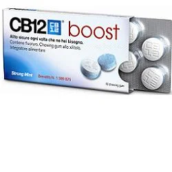 CB12 BOOST CHEWING-GUM ALLO XILITOLO 10 GOMME MASTICABILI MENTA