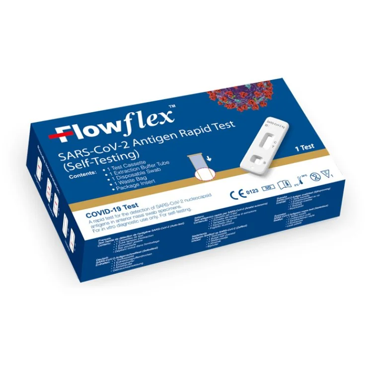 TEST ANTIGENICO RAPIDO COVID-19 FLOWFLEX AUTODIAGNOSTICO SARS-COV-2