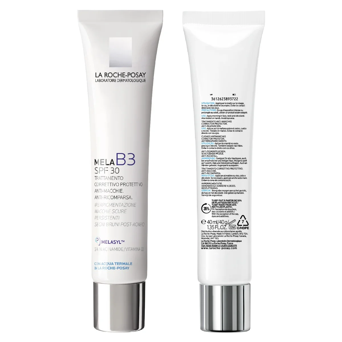 La Roche Posay Mela B3 Crema Spf30 Anti-Macchie 40 ml Trattamento correttivo e protettivo