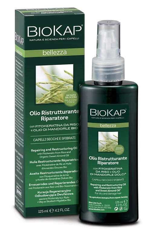 BIOKAP OLIO RISTRUTTURANTE E RIPARATORE CAPELLI SECCHI 125 ML