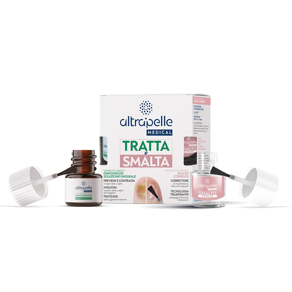 ALTRAPELLE MEDICAL TRATTA E SMALTA SOLUZIONE UNGUEALE 7 ML + SMALTO 5 ML